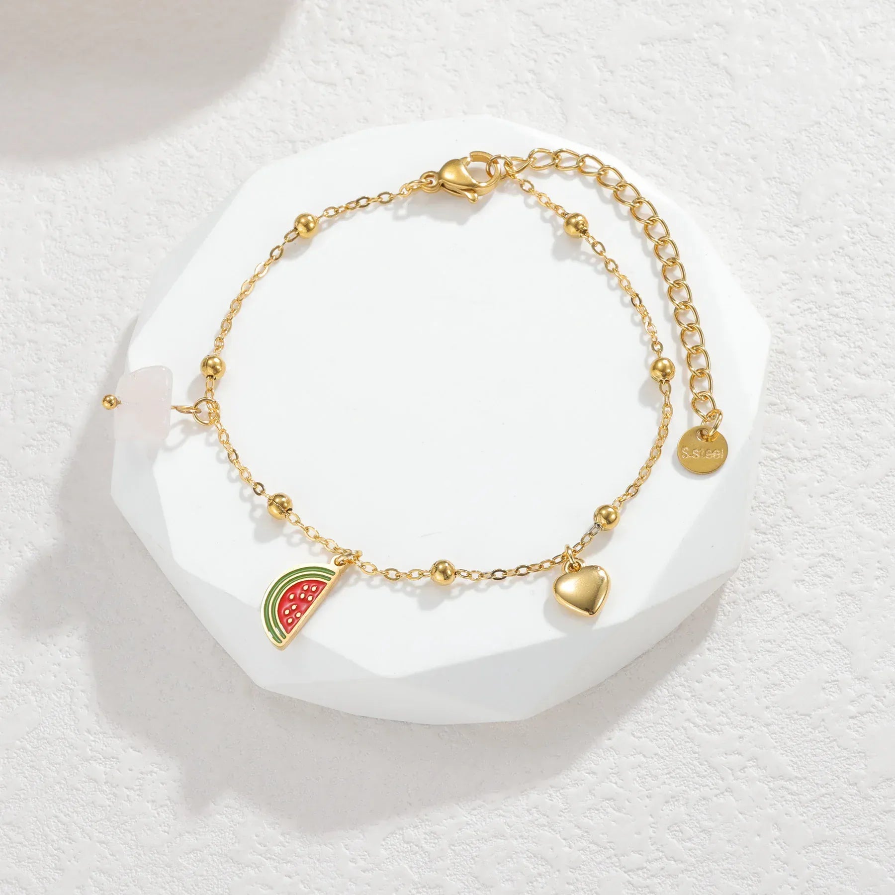 Collier Charms Cerise