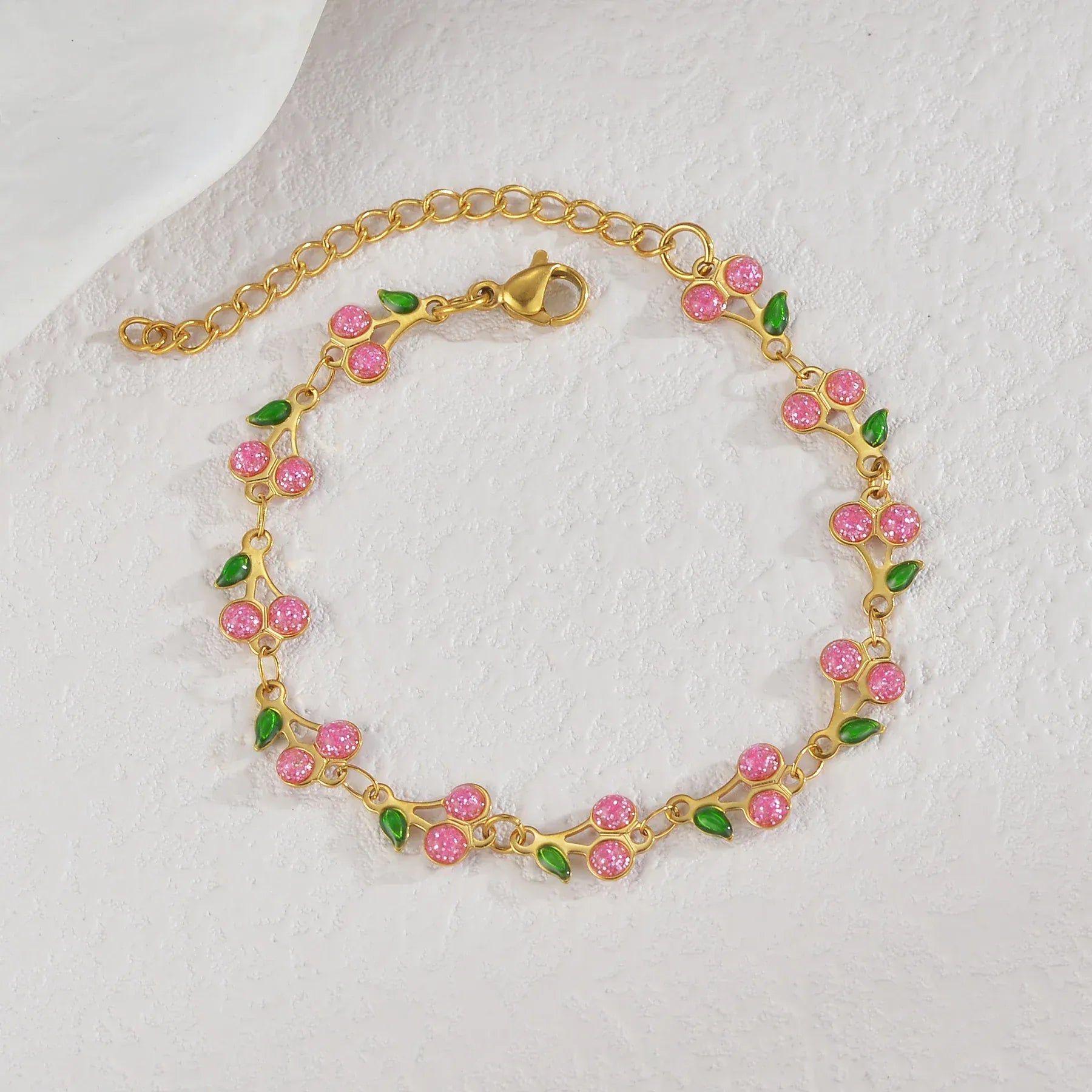 Collier Charms Cerise