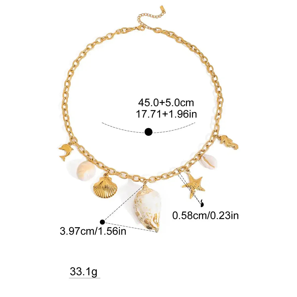 Collier Charms Coquillage