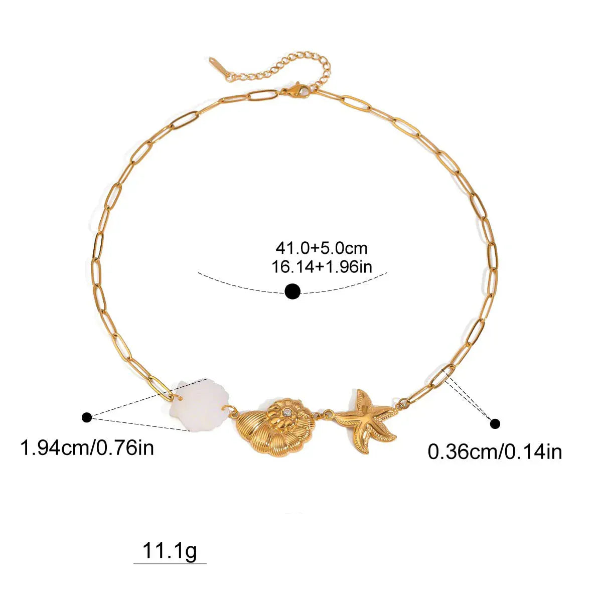 Collier Charms Coquillage