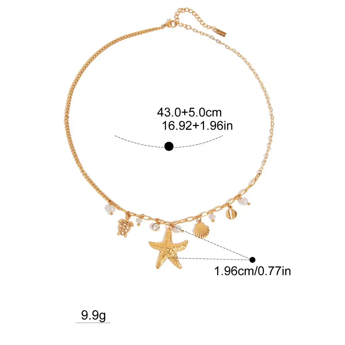 Collier Charms Coquillage