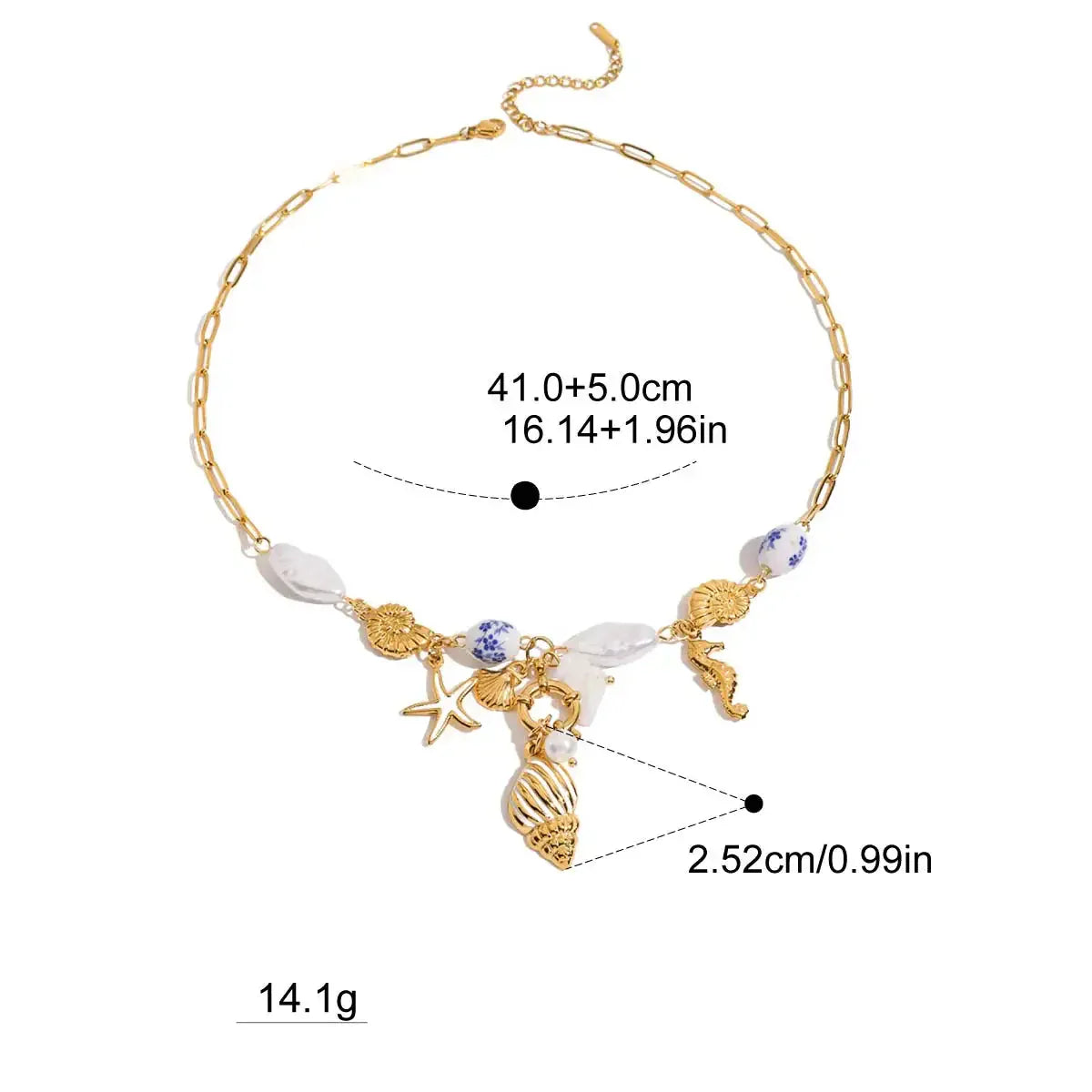 Collier Charms Coquillage