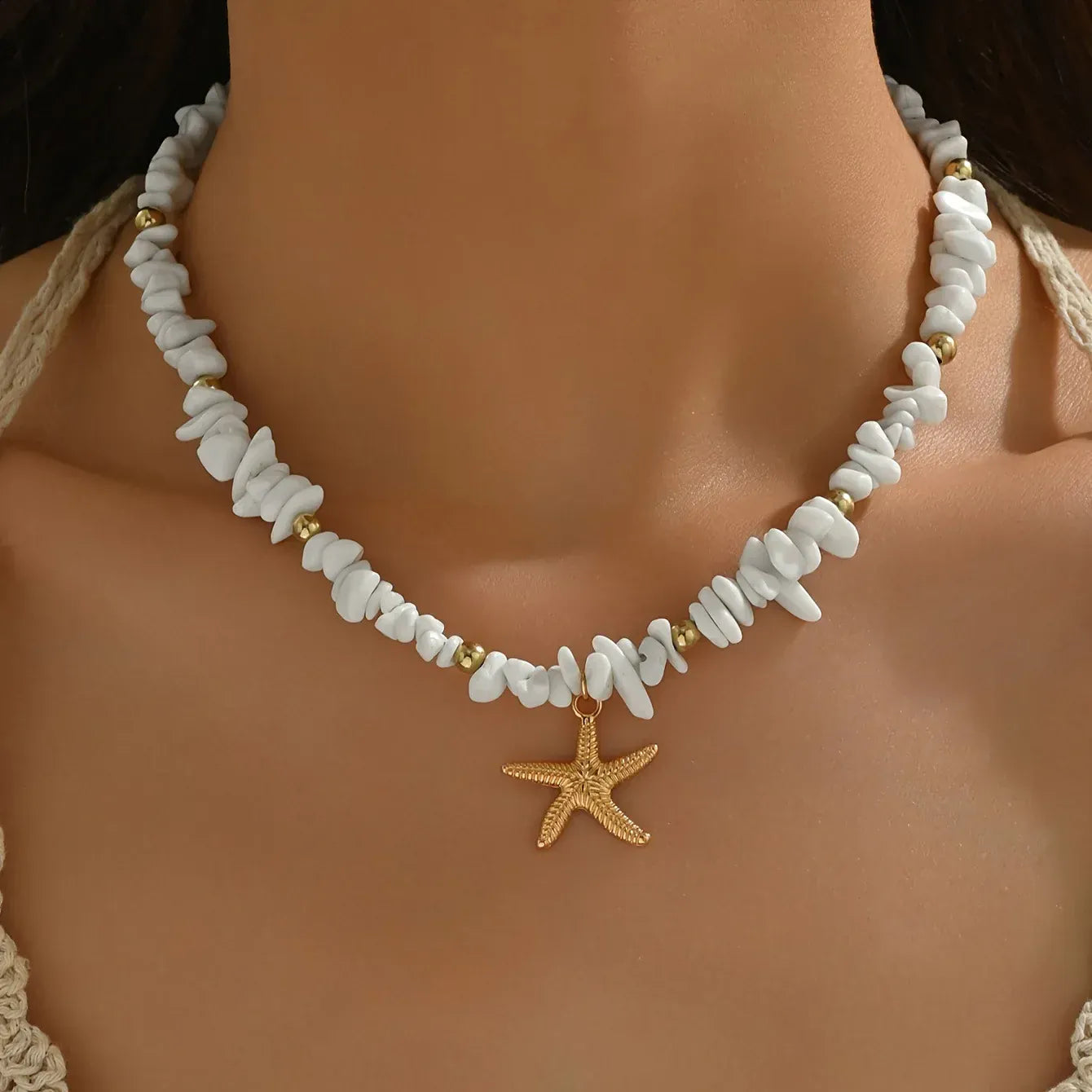 Collier Coquillage Ras de Cou