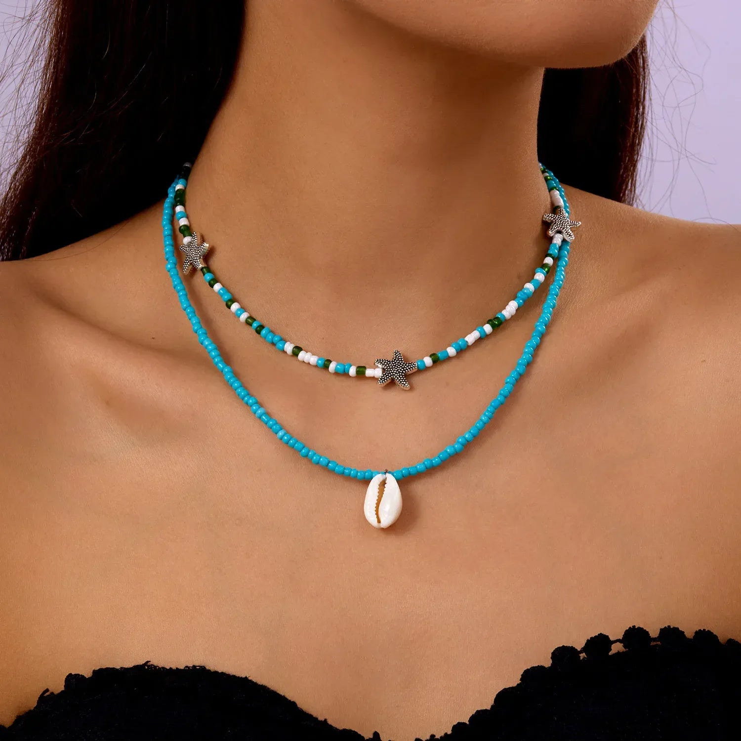 Collier Coquillage Ras de Cou