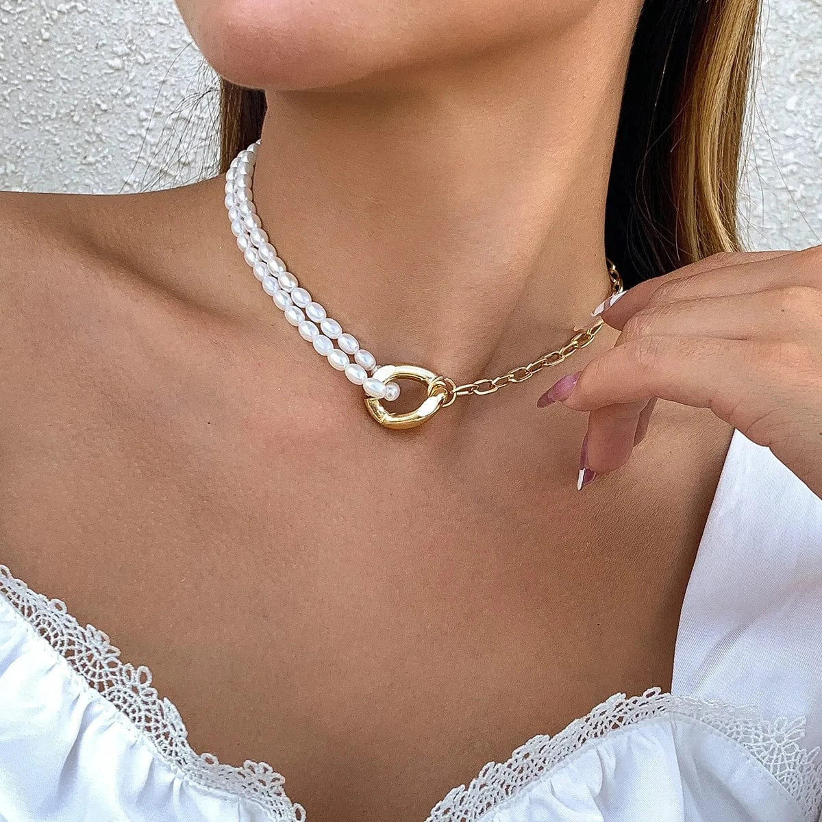 Collier de Perle Ras de Cou
