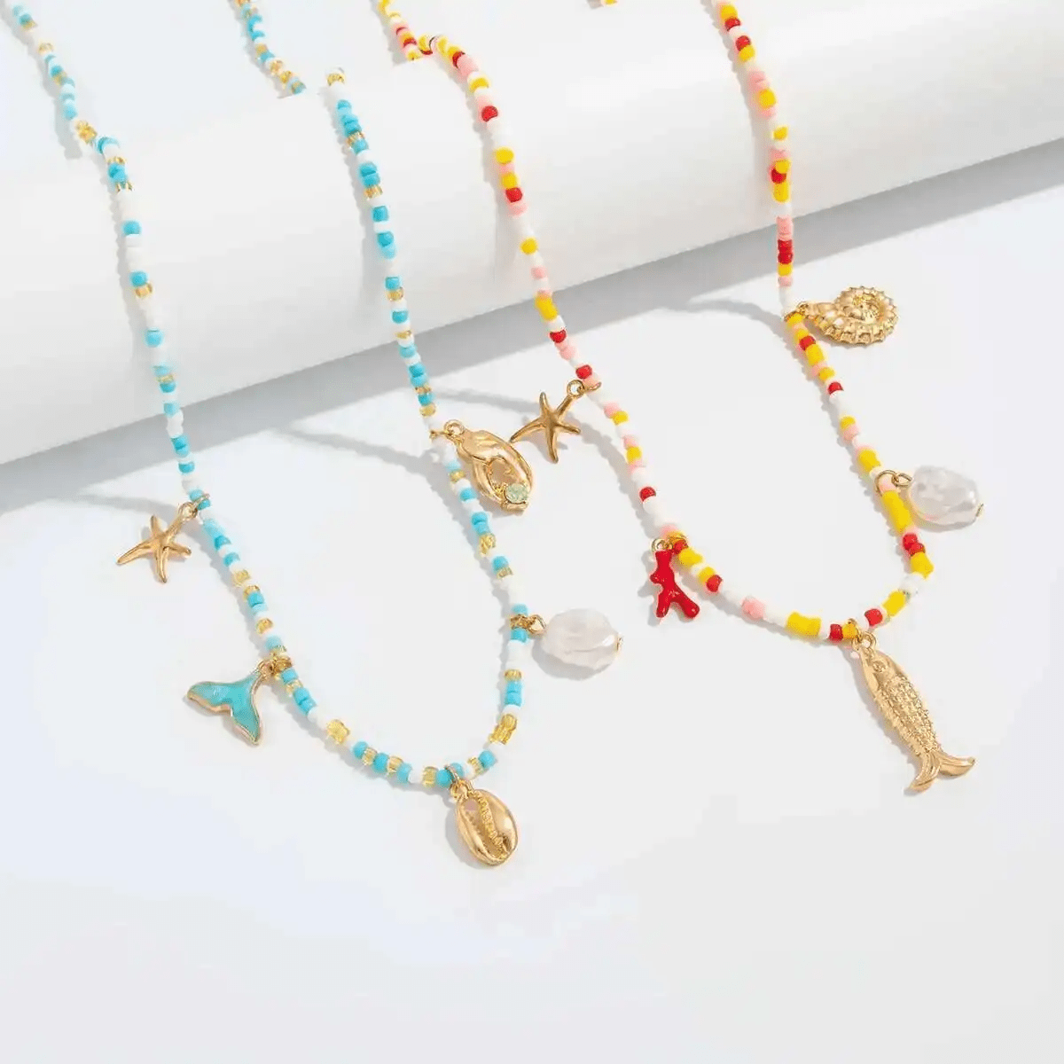 Collier de Ventre Perles Colorees