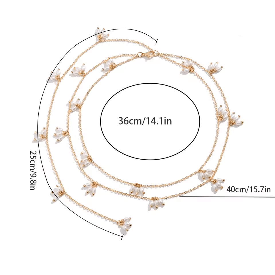 Collier Dos Nu Perle