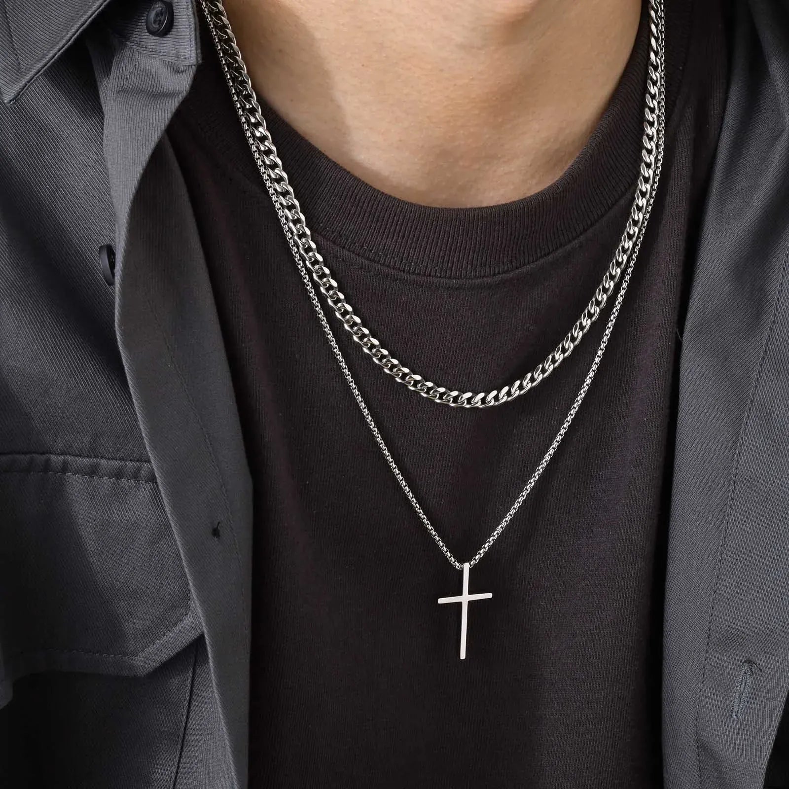 Collier en Croix pour Homme