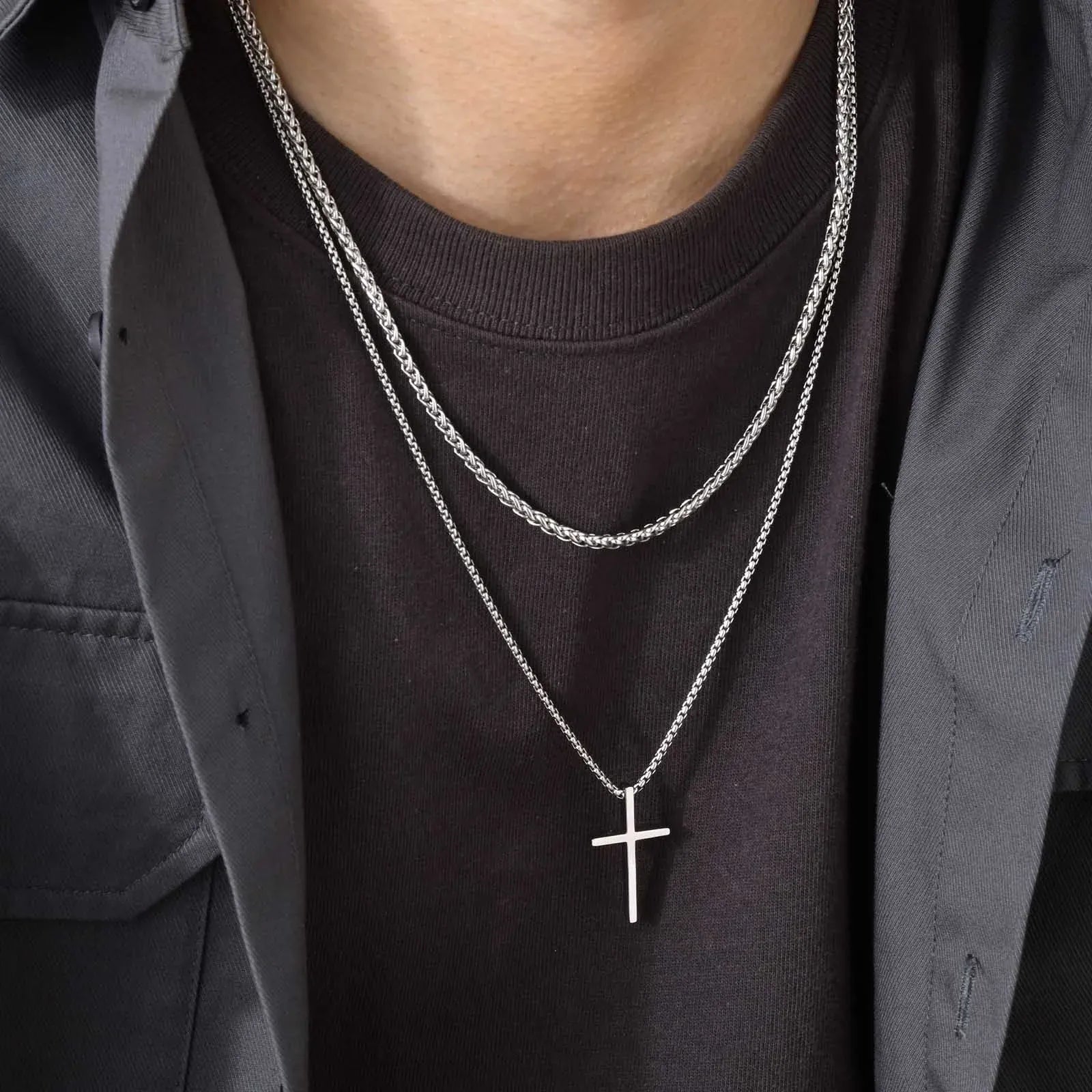 Collier en Croix pour Homme