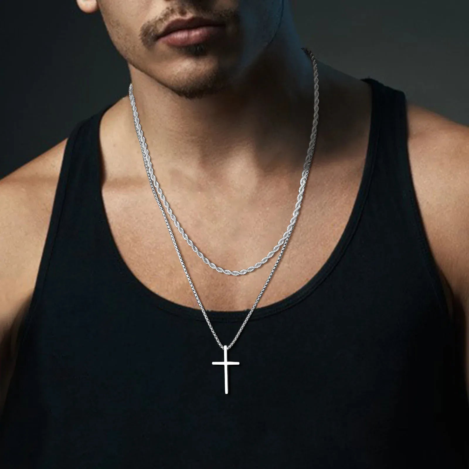 Collier en Croix pour Homme