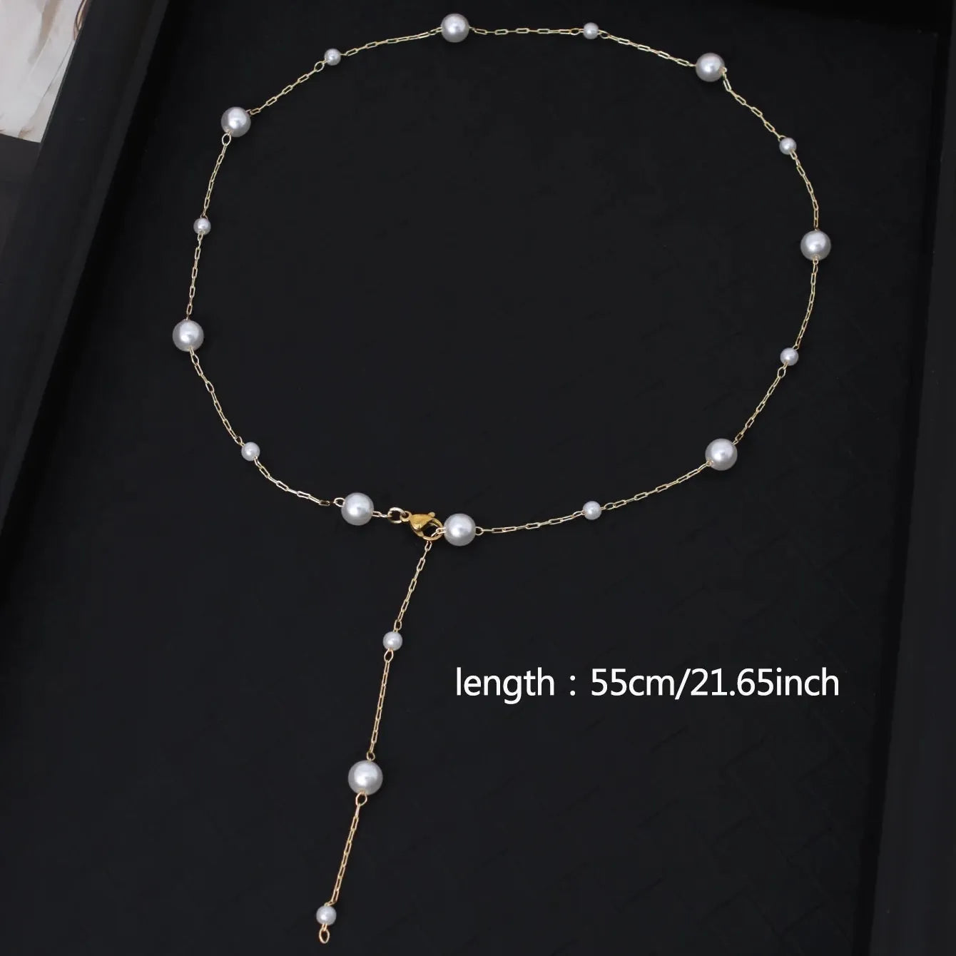 Collier en Y Perle