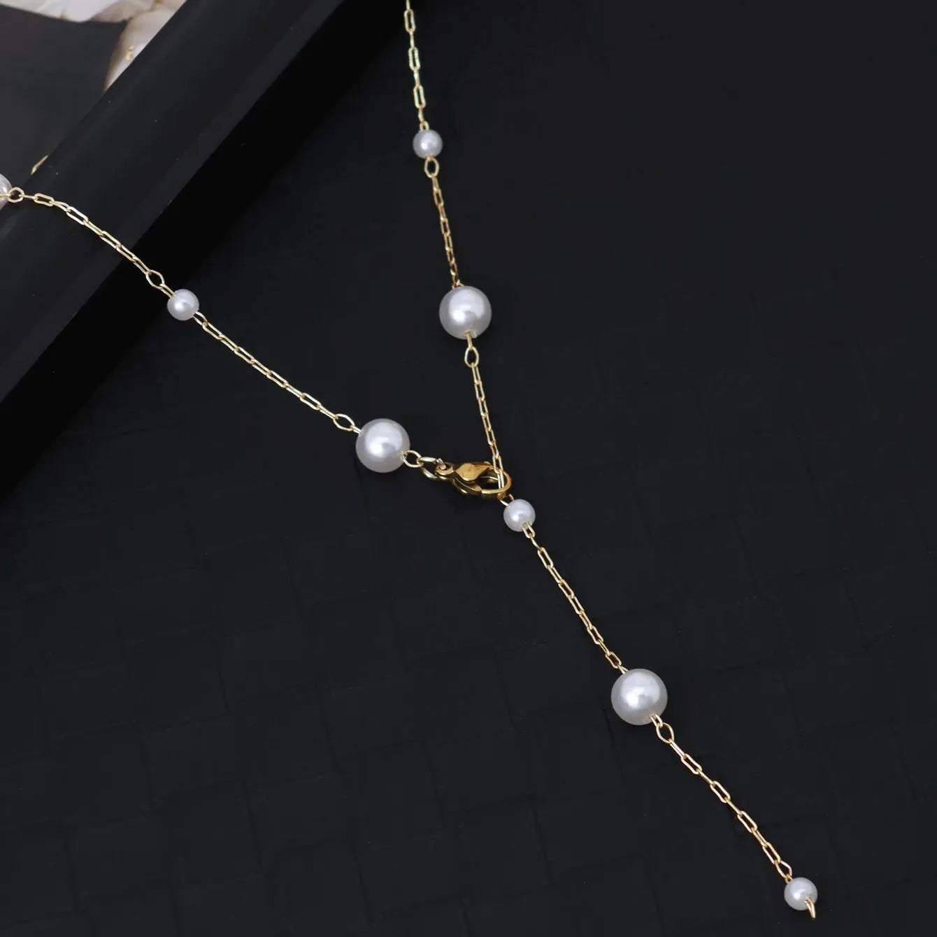 Collier en Y Perle