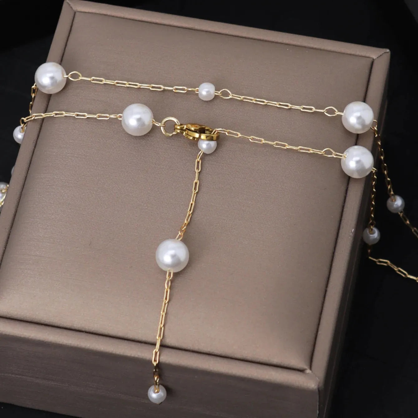 Collier en Y Perle