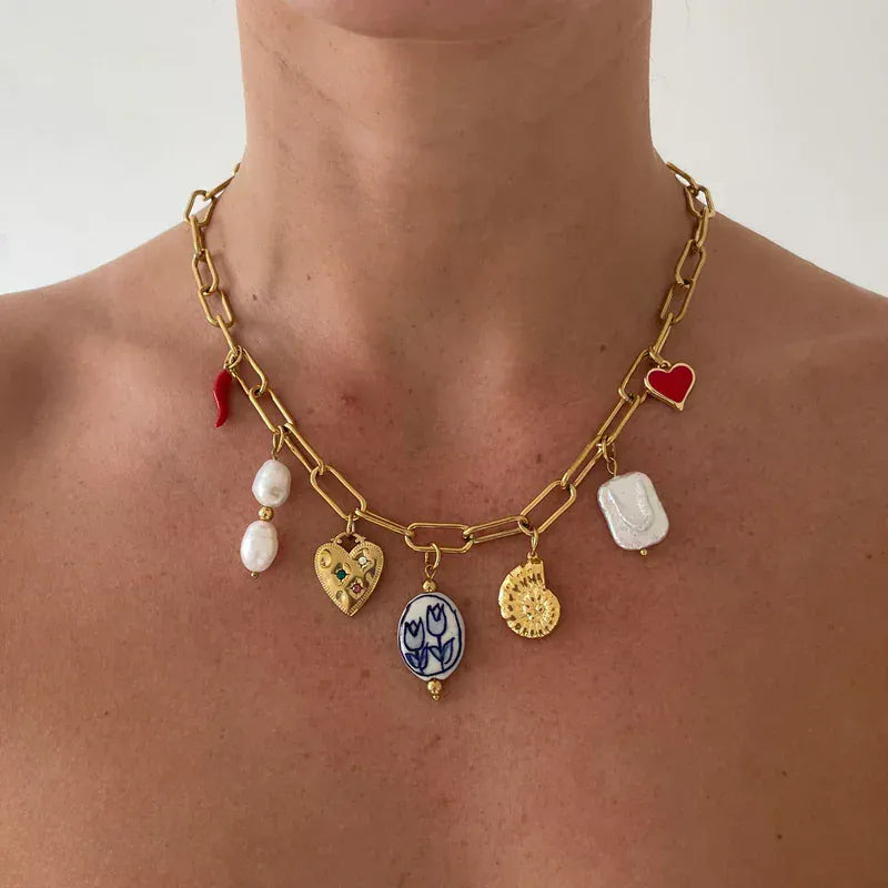 Collier Femme avec Charms