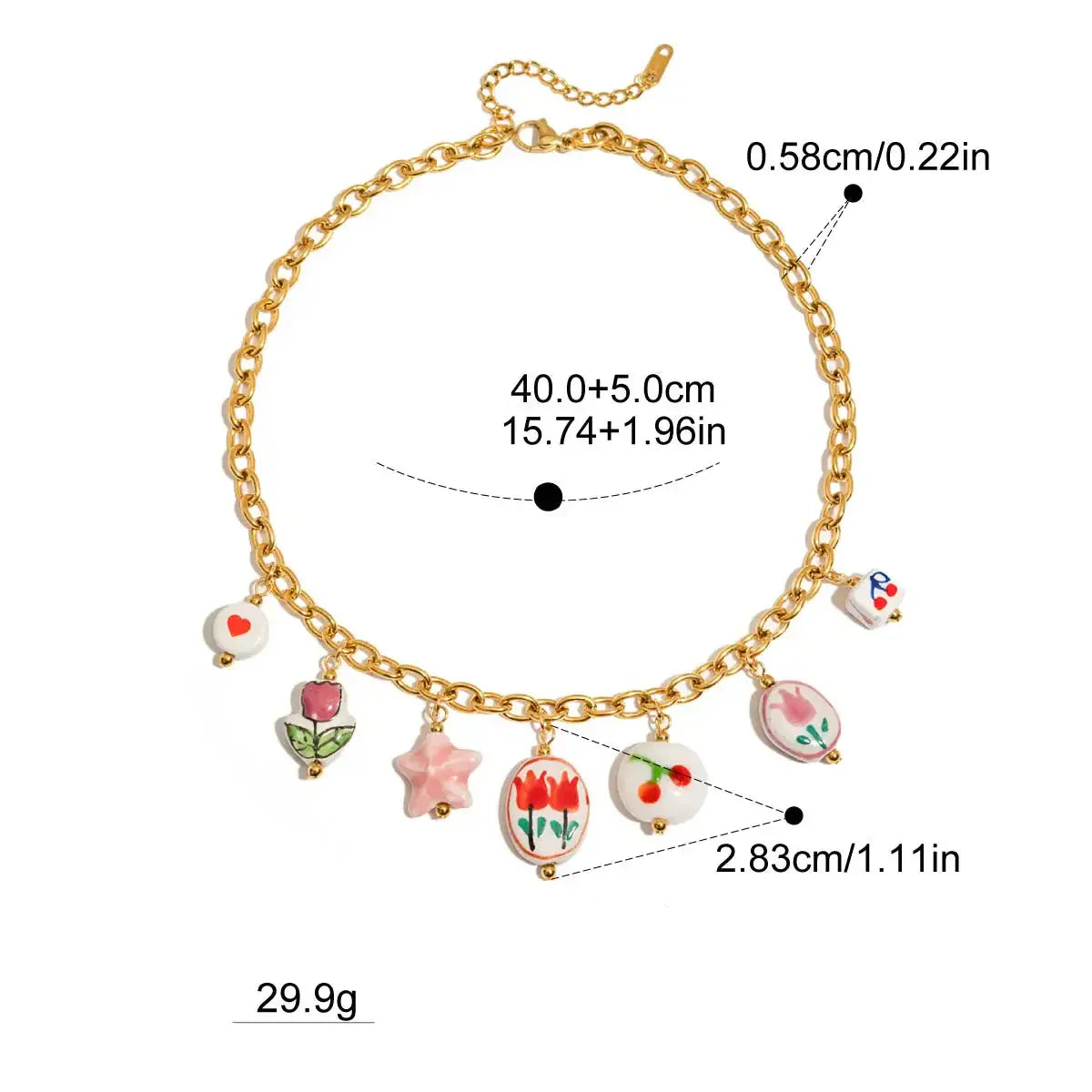 Collier Femme avec Charms