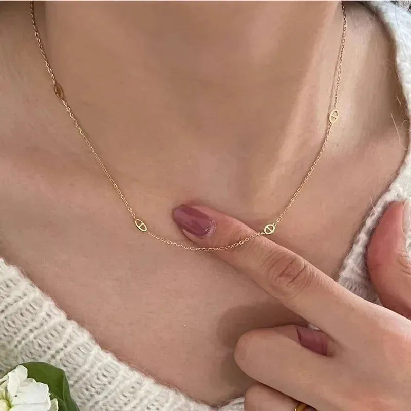 Collier Grain de Café Fin