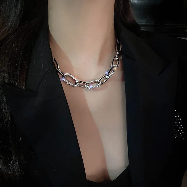 Collier Grosse Chaine Doré