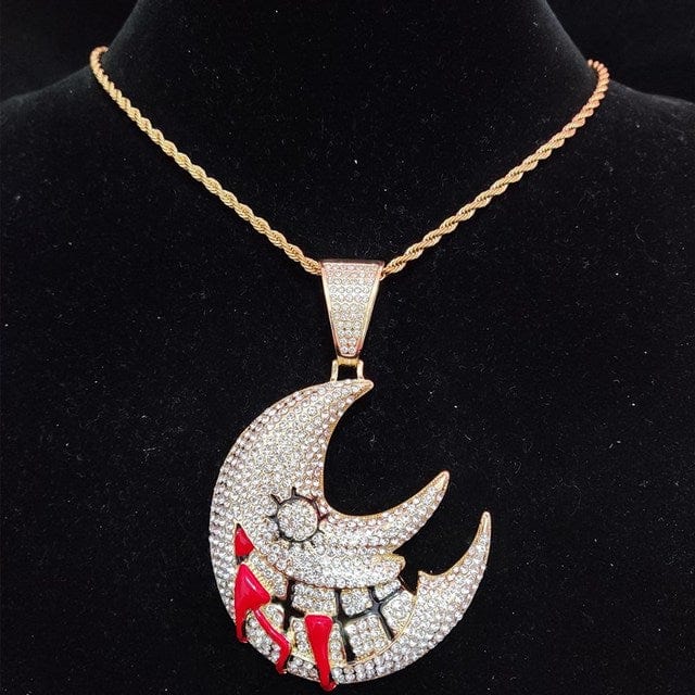 Collier hip hop lune