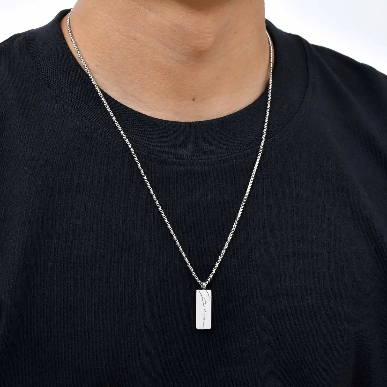 Collier Homme Argent avec Pendentif