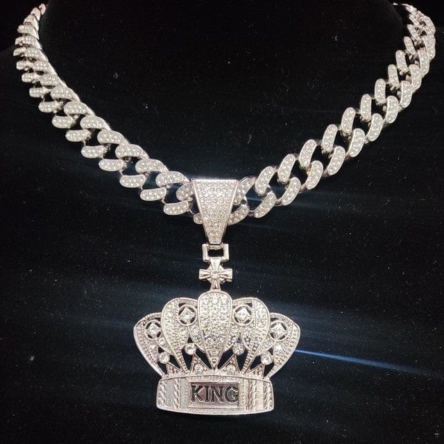 Collier homme hip hop king