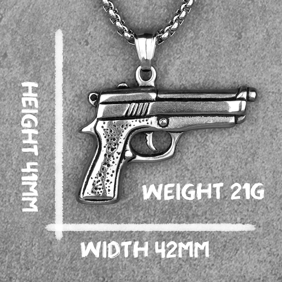 Collier Homme Pistolet