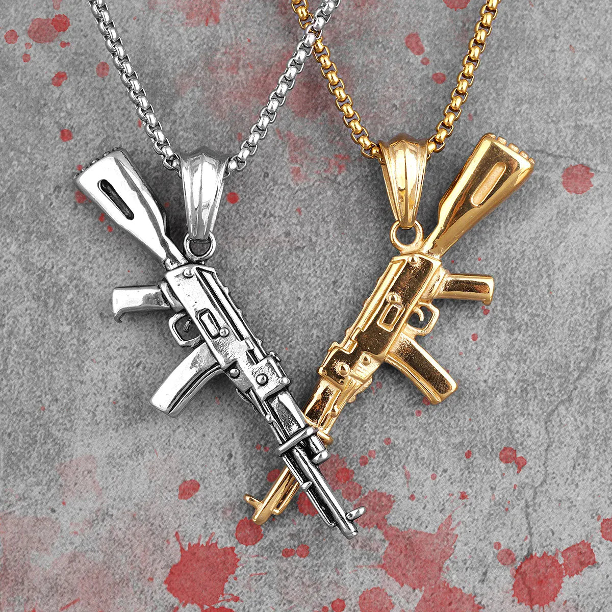 Collier Homme Pistolet