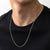 Collier maille gourmette homme