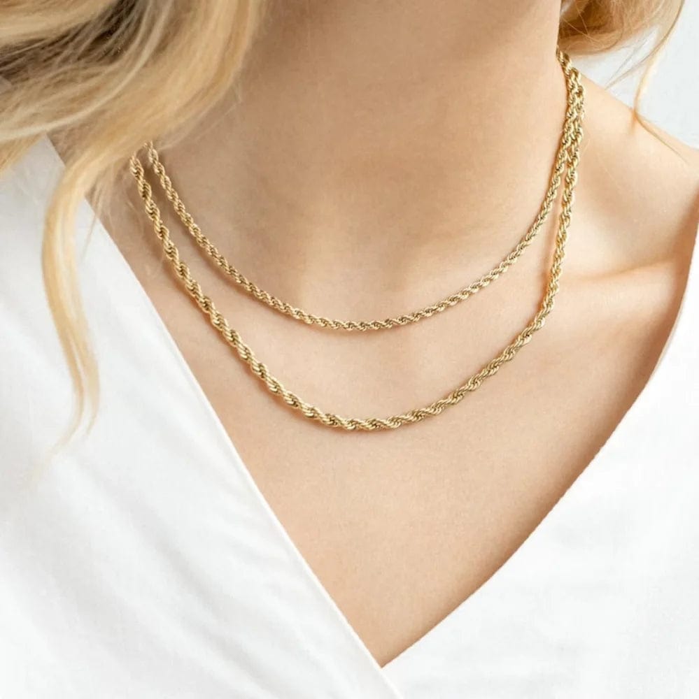 Collier Plaqué Or - Maille Tressée Rétro - Longueur Réglable - Debenhams