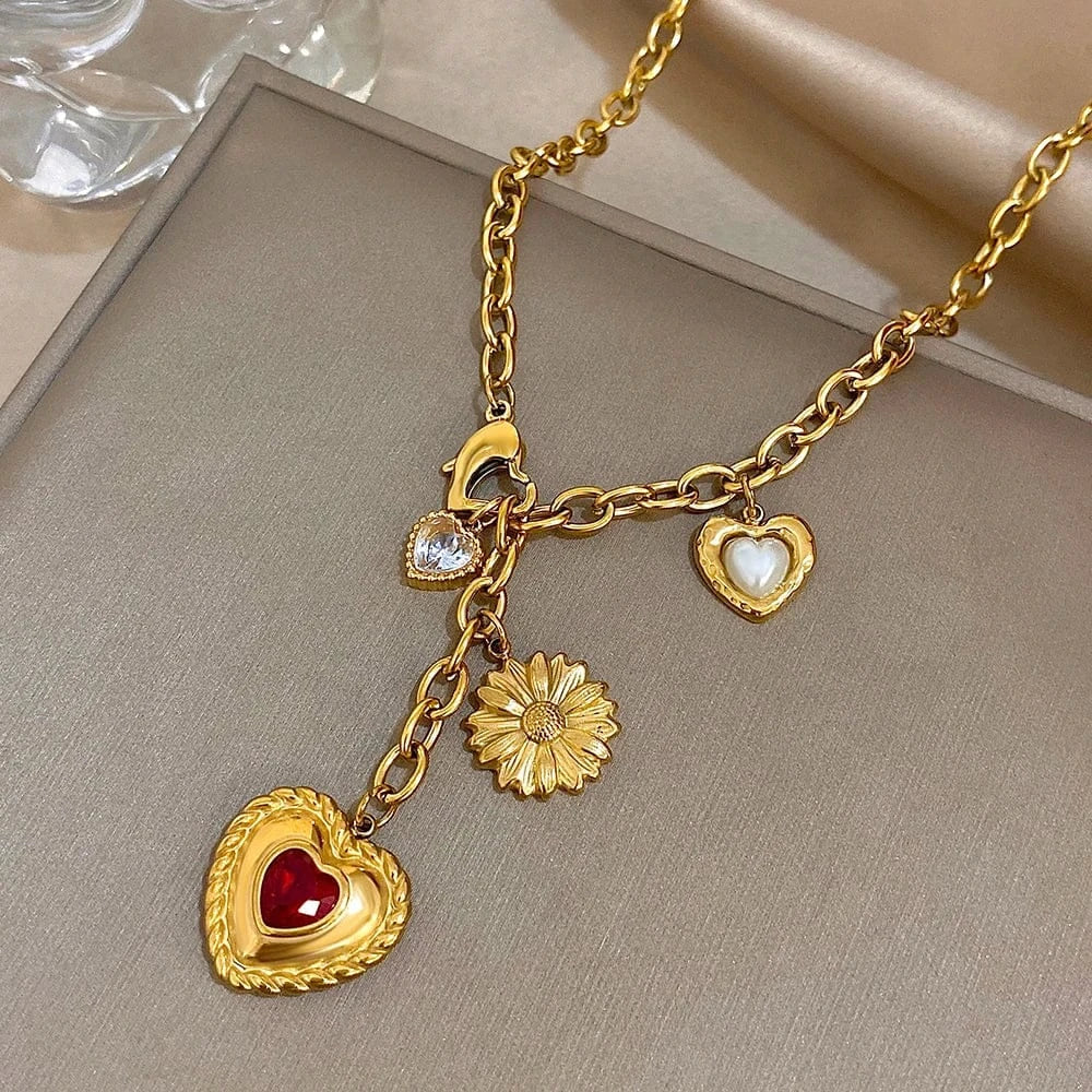 Collier Or avec Breloques