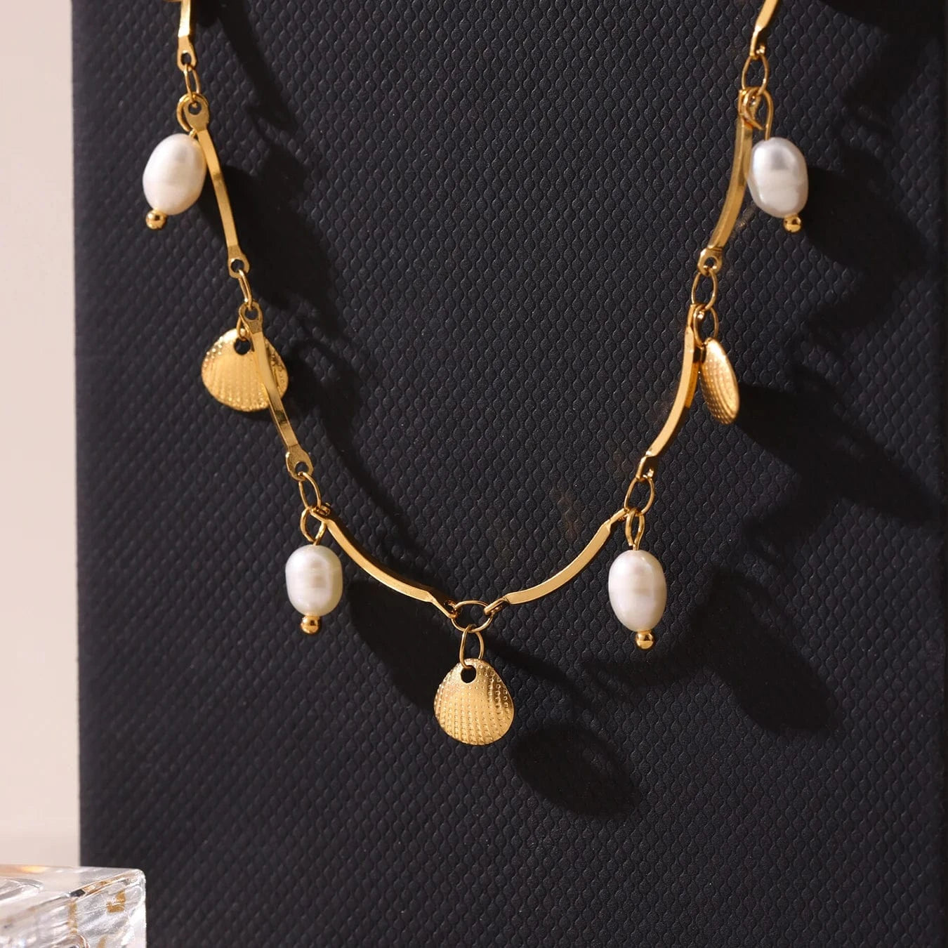 Collier Pampille Coquillage Or