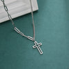 Collier pendentif croix homme