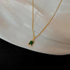 Collier Pendentif Vert