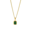 Collier Pendentif Vert