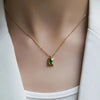 Collier Pendentif Vert