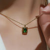 Collier Pendentif Vert