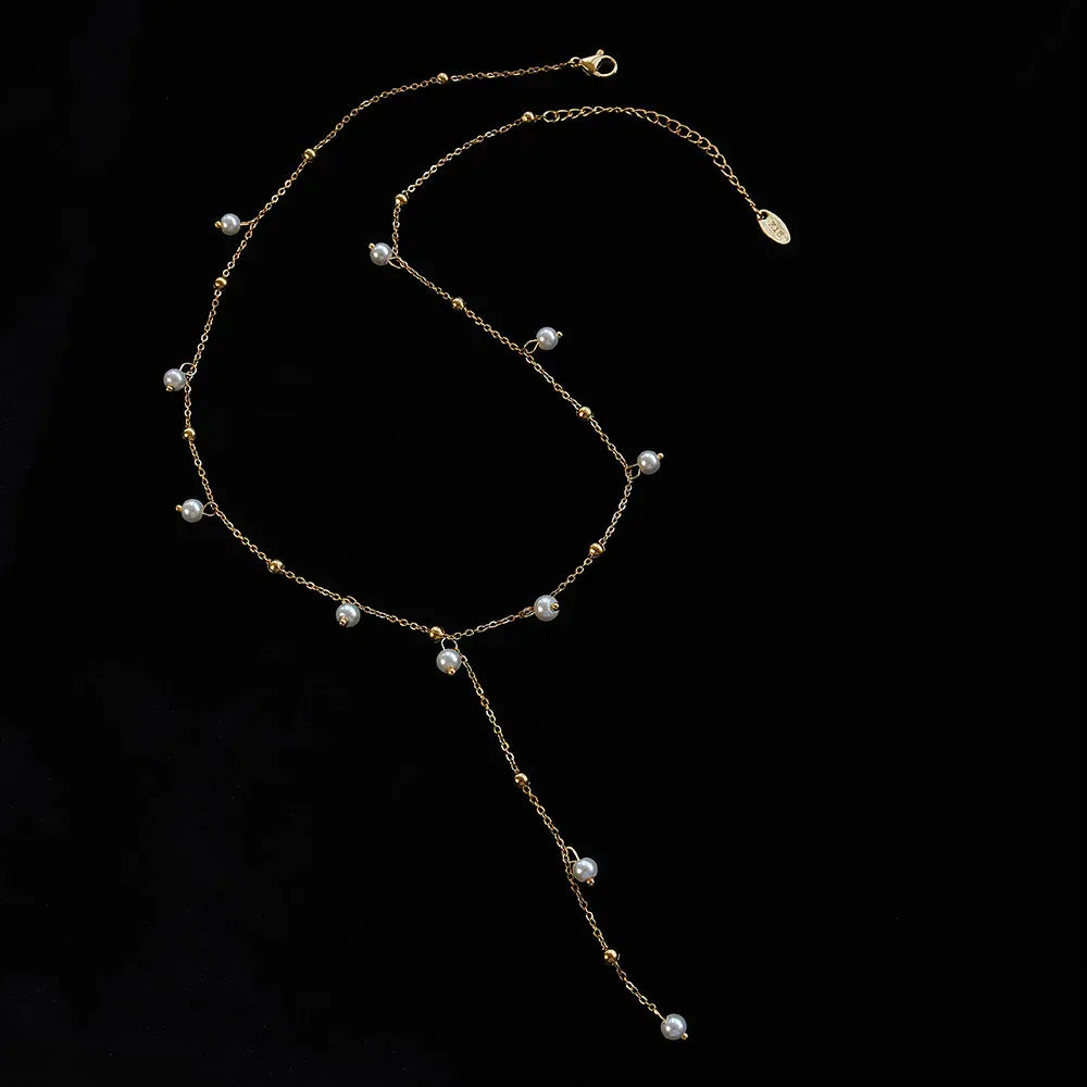 Collier Sautoir Or Perles