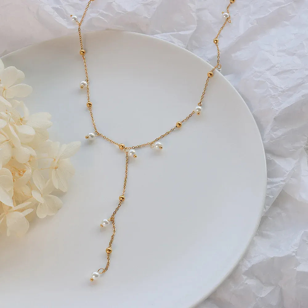 Collier Sautoir Or Perles