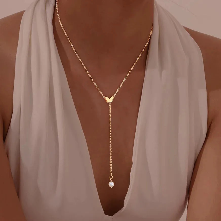 Collier Sautoir Papillon