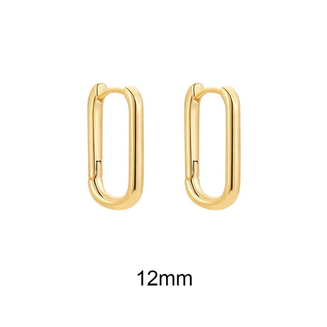 Créoles Rectangulaires Or