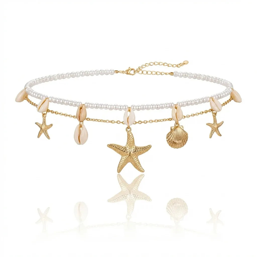 Double Chaine de Ventre Coquillage