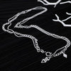 Double collier argent homme