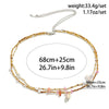 Double Collier de Ventre Perles