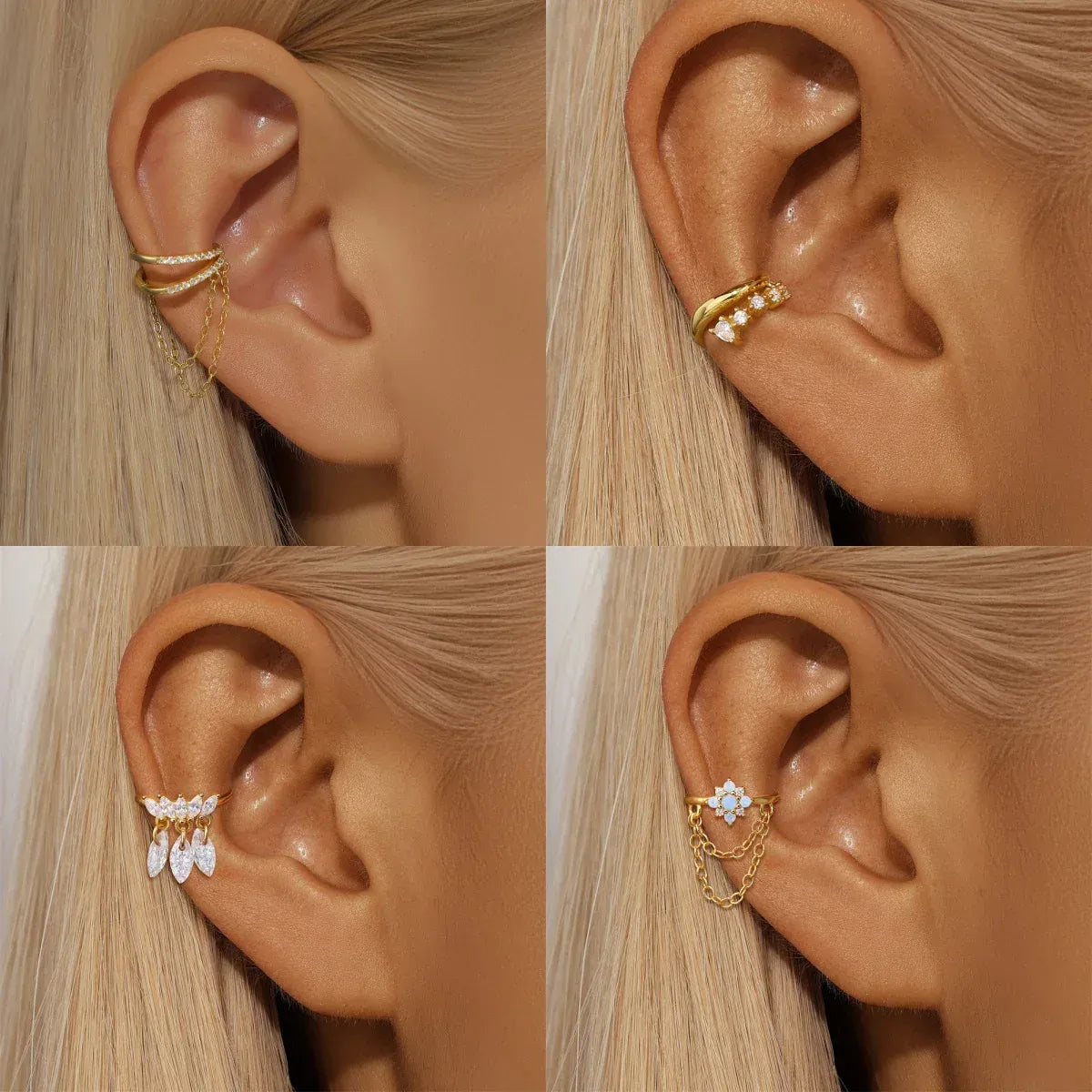 Double Ear Cuff Chaine