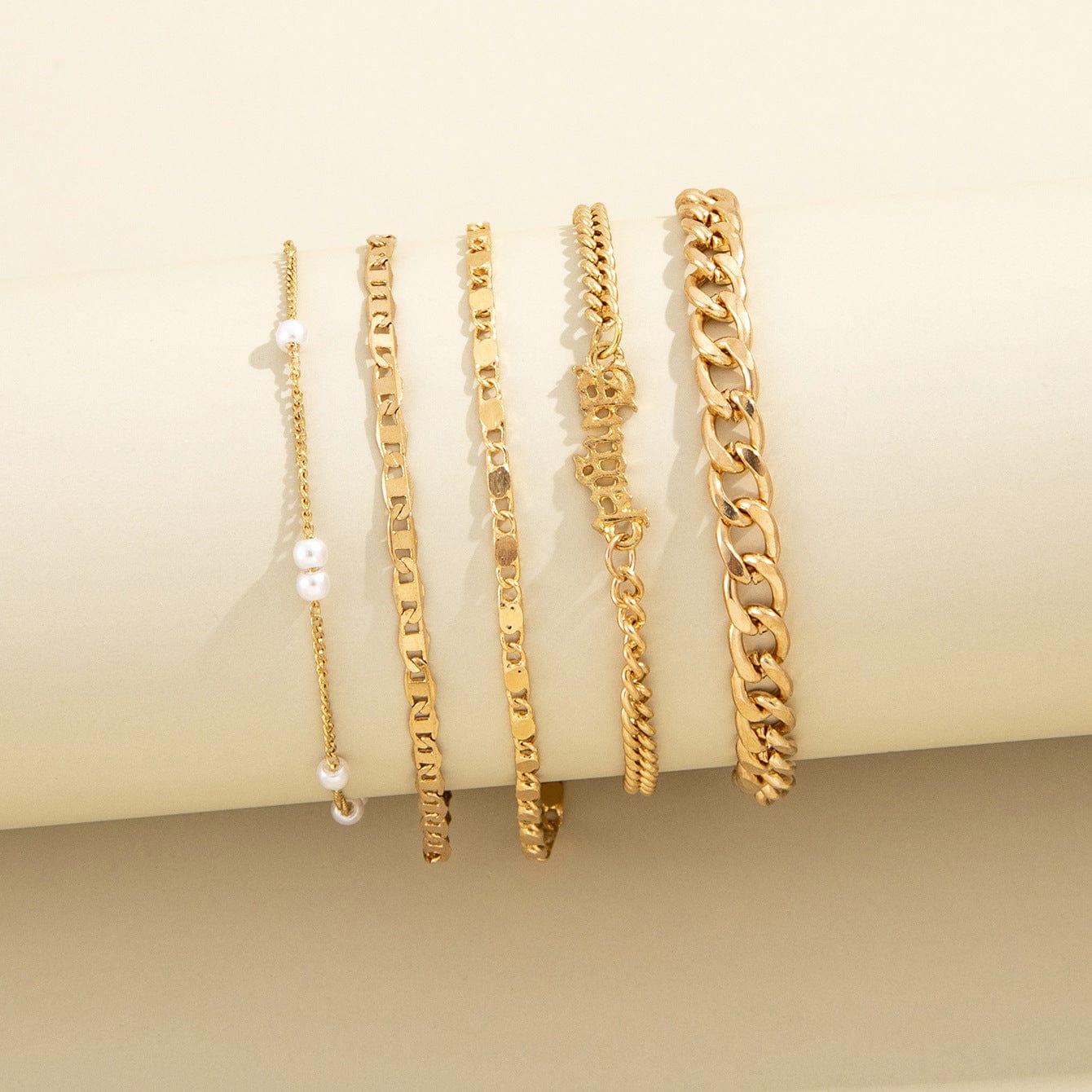 Ensemble bracelet fin