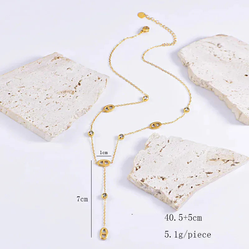 Grain de Café Collier Or