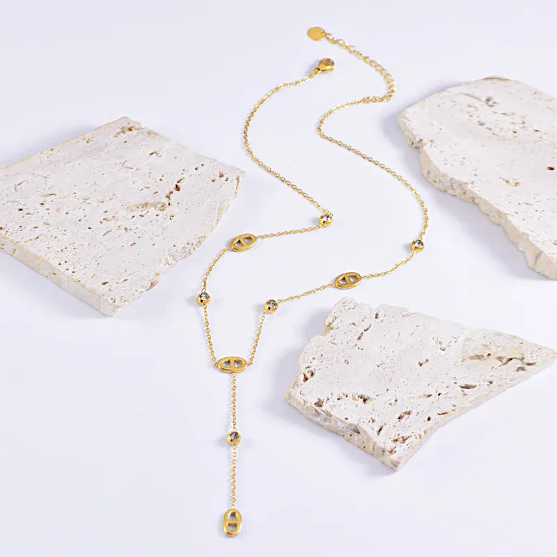 Grain de Café Collier Or