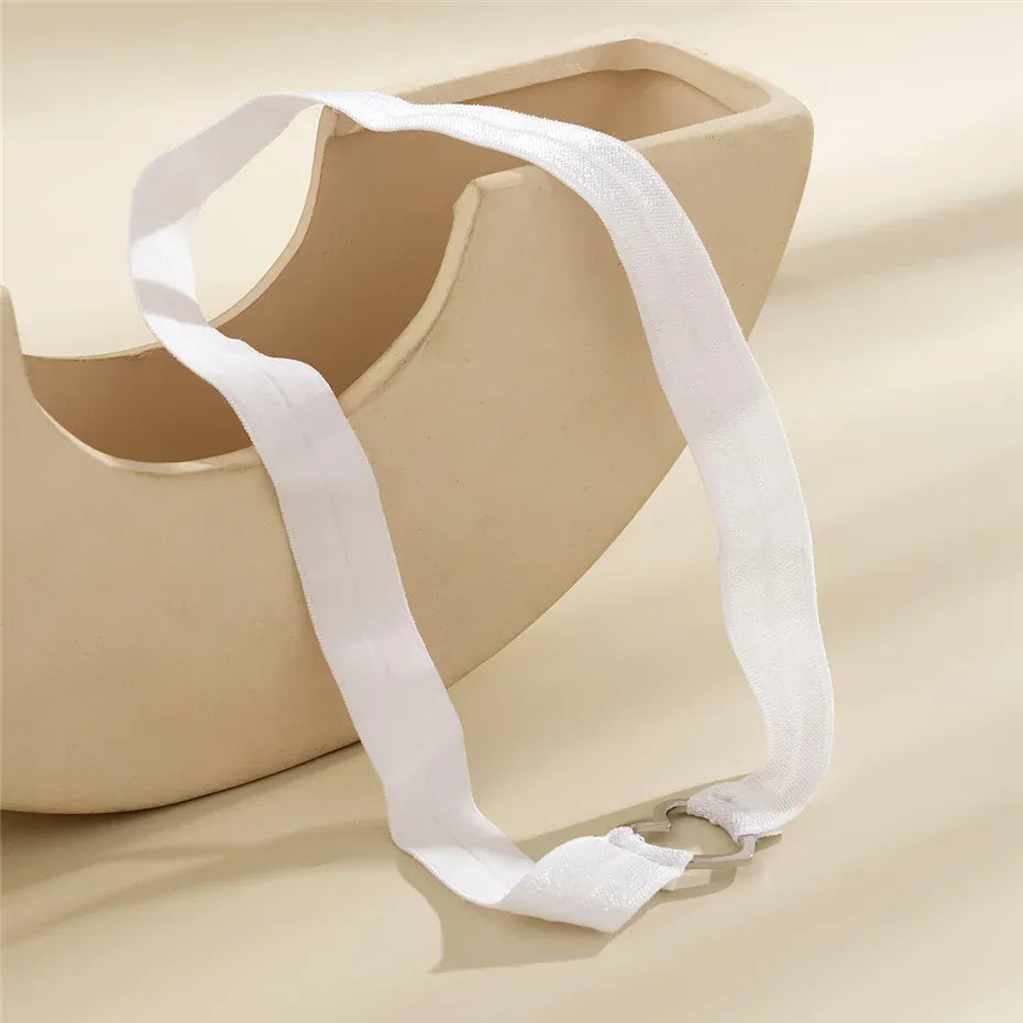 Jarretière Blanche avec Coeur