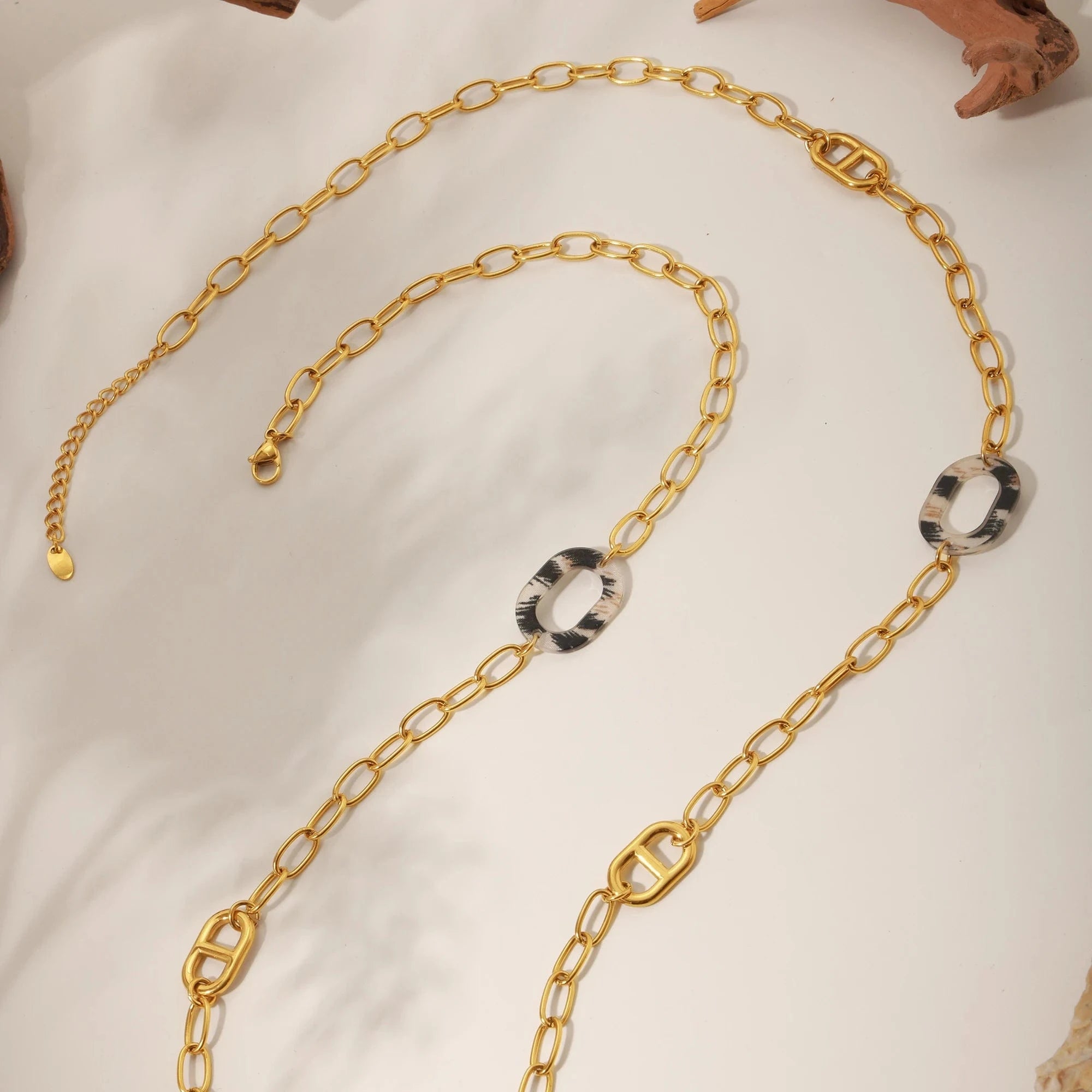 Long Collier Grain de Café