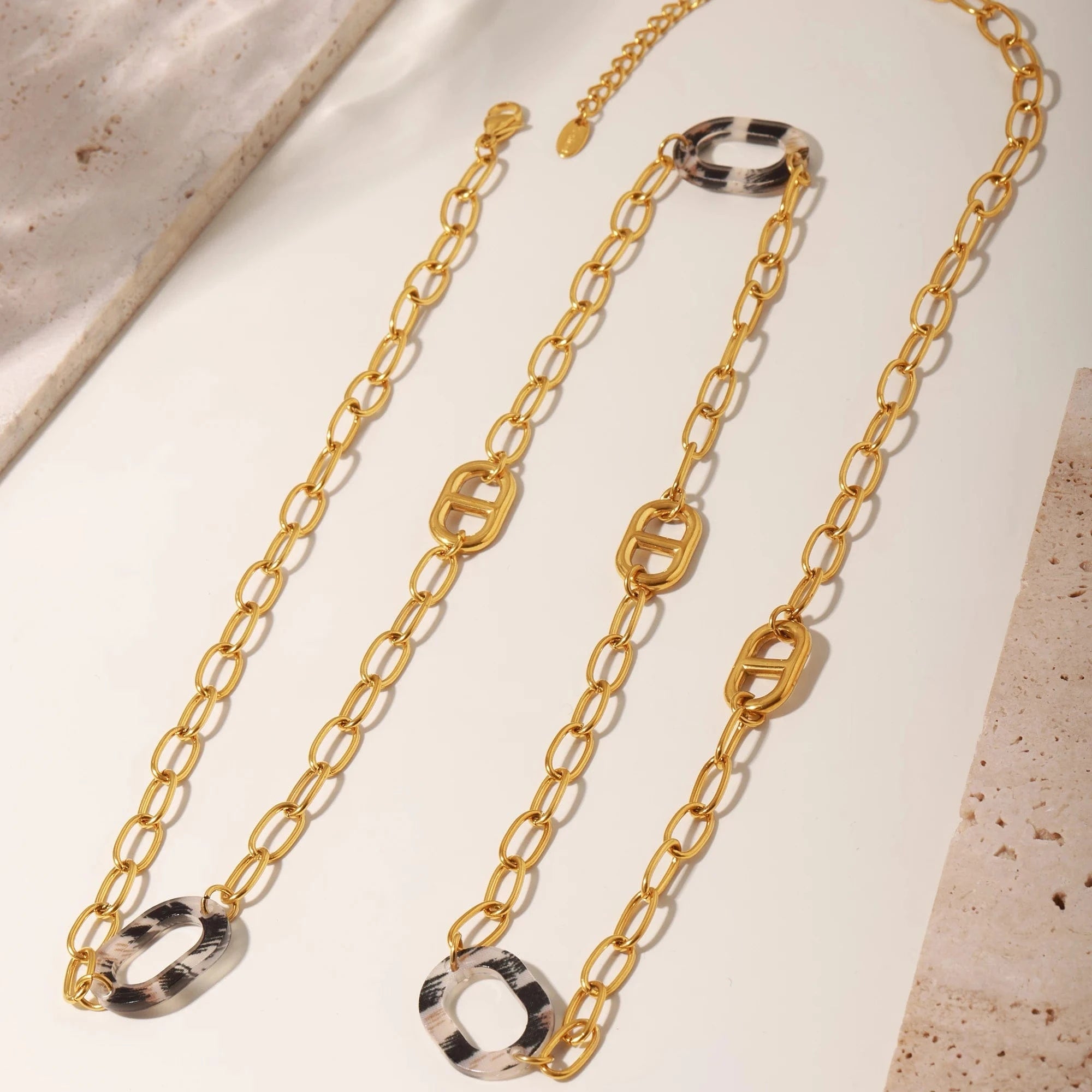 Long Collier Grain de Café