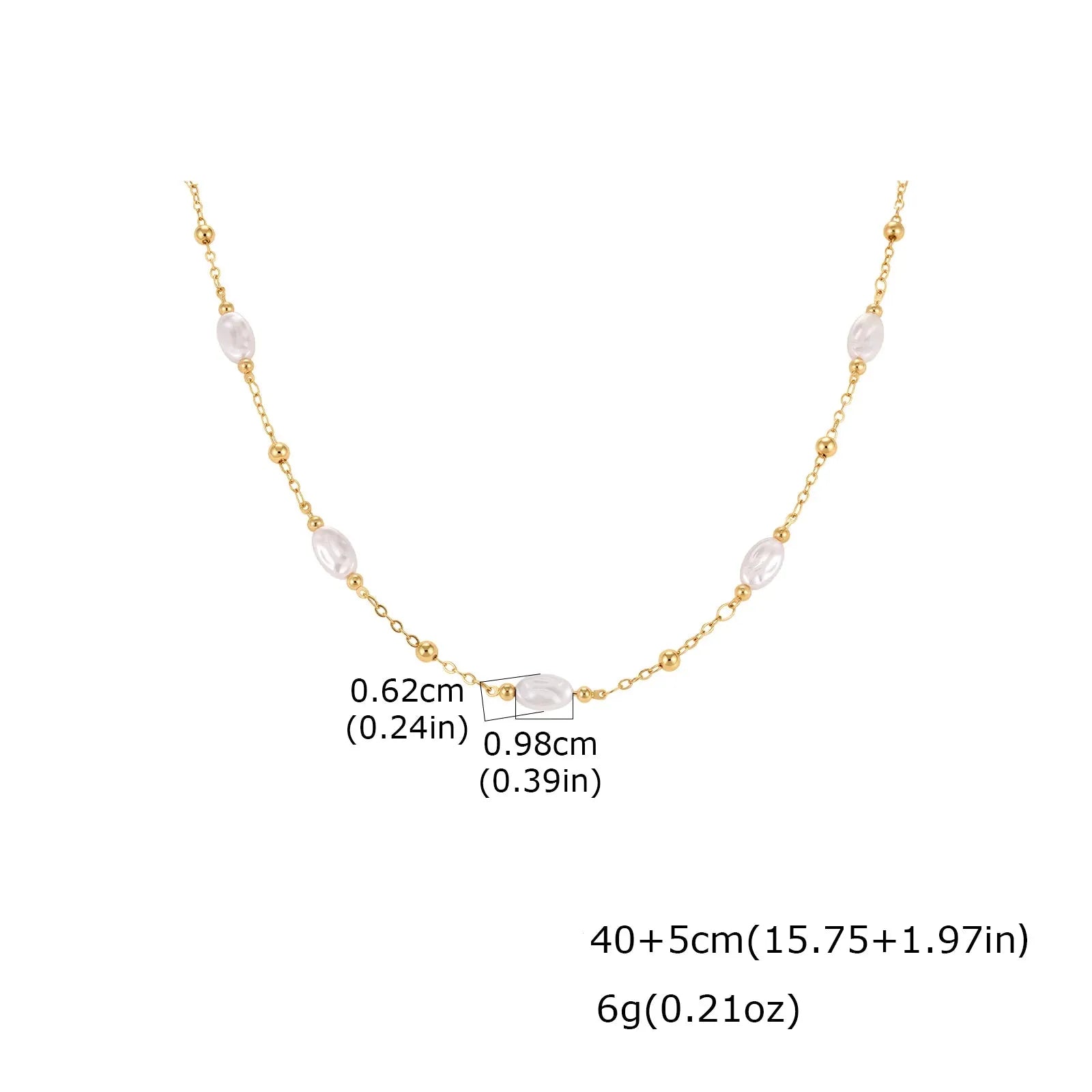 Sautoir Perle Ajustable